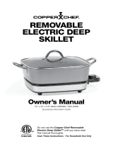 Copper Chef 12" removable electric skillet User manual