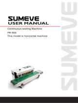 Sumeve Continuous Sealing Machine FR-900 Automatic Horizontal Continuous Plastic Bag Band Sealing Sealer Machine Stamp Coding User guide