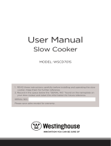 Westinghouse WSCD701S User manual