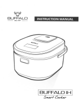 Buffalo Titanium Grey IH SMART COOKER, Rice Cooker and Warmer, 1.8L, 10 cups of rice, Non-Coating inner pot, Efficient, Multiple function, Induction Heating (10 cups) User guide