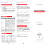 Ranbem Portable Blender, Personal Blender User manual