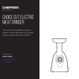 Chefman Choice Cut Electric Meat Grinder, User guide