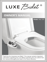 LUXE Bidet Bidet Neo 185 User manual