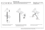 EZANDA Brass Single Handle Bathroom Faucet Installation guide