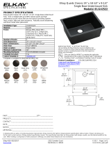 Elkay ELGU2522WH0 User manual