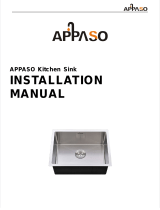 APPASO23-Inch Handmade Single Bowl Kitchen Sink Undermount, Commercial 18-Gauge Stainless Steel 10-Inch Deep Drop-In Laundry Utility Sink, R231810