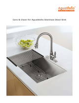 AguaStella AS3018MB Black Stainless Steel Undermount Kitchen Sink 30 Inches Single Bowl User guide