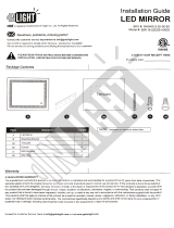 GetInLightLED Wall Mounted Lighted Vanity Mirror, 3000K(Soft White), ETL Listed, Damp Location Rated, IN-0405-3-30-36-3K