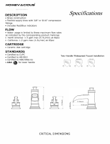 Homevacious Widespread Bathroom Faucet Oil Rubbed Bronze Waterfall User manual
