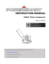 PowerSmart PS8810 6.5HP 3600-Pound Compaction Force Plate Compactor, CARB Compliant User manual