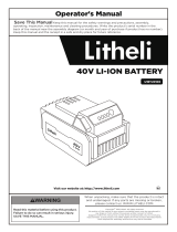 LiTHELi 40V 2.5AH Lithium Ion Battery Pack User guide