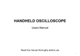 allsun Handheld Oscilloscope Digital Multimeter 3 In 1 Color LCD Display DMM 50MHz Single Channel User manual