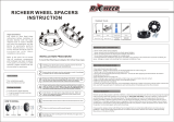 Richeer Wheel Spacers for Jeep TJ,YJ, 4Pcs 1inch 5x4.5 to 5x4.5 (5x114.3) Wheel Spacer, 1/2-20 Hub Bore 82.5 mm 5 Lug Wheel Adapters for Cherokee Comanche Wrangler Grand Liberty User manual