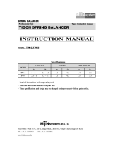Tigon TW-3 Spring Balancer, Tool Balancer User manual