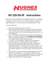 Hughes Autoformers RV220-50-SP User manual