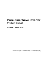 XYZ INVT 2000W Pure Sine Wave Inverter - 24V DC to 110V 120V AC Surge 4000 Watt Power Inverter Converter Generator User manual