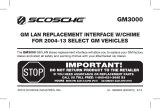 Scosche GM3000 User manual