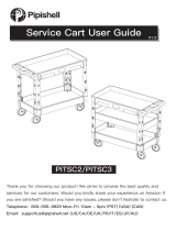 PipishellWork Cart Tub Storage 34 x 17 Inch - Heavy Duty Utility Cart