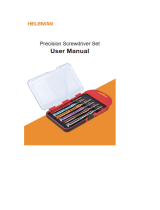 HELEMAN Mini Screwdriver Set,Eyeglass Repair Kit 6pc Precision Screwdriver Set User manual