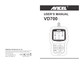 ANCEL VD700 All System OBD2 Scanner User manual