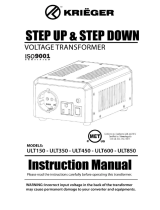 KRIEGER ULT150 User manual