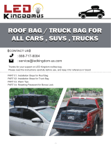 LEDKINGDOMUS 19cft Rooftop Cargo Bag User manual