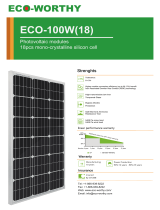 ECO-WORTHY 200 Watt (2pcs 100W) Monocrystalline Solar Panel Complete Off-Grid RV Boat Kit User manual