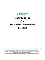 DOROSIN Dehumidifier, 40 Pint Home Dehumidifiers for Bathroom Bedroom Basement Large Room User manual