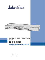 DataVideo ITC-200E User manual