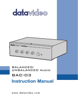 DataVideo BAC-03 User manual