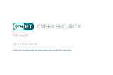 ESET Cyber Security for macOS Quick start guide