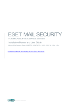 ESET Mail Security for Exchange Server Owner's manual