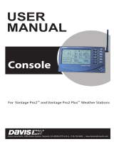 Davis Instruments Vantage Pro2 Console User manual