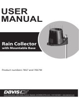 Davis Instruments Rain Collector Owner's manual