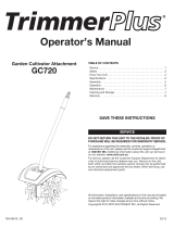 Rover Cultivator Trimmer Attachment Owner's manual