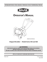 Rover 8cm Chipper Shredder Owner's manual