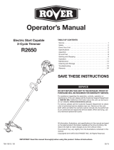 Rover RS2650 Line Trimmer Owner's manual
