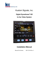 Kustom Signals Eyewitness HD User manual