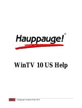 Hauppauge WinTV v10 application User manual