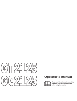 Jonsered GT 2125 User manual