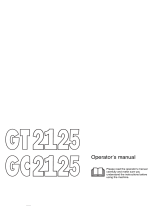 Jonsered GT 2125 User manual