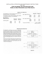 Fairchild Higher Pressure Selector Relay User manual
