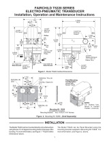 Fairchild Fast Response High Flow E/P, I/P Pressure Transducer User manual