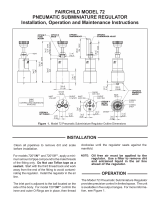 Fairchild High Performance Miniature Pressure Regulator User manual