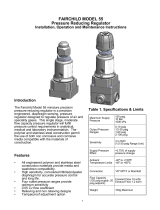 Fairchild Miniature Pressure Regulator User manual
