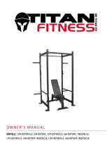 Titan Fitness T-3 Series Tall Power Rack & Incline Bench Combo 24" Depth V2 User manual