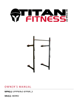 Titan Fitness T-3 Series Folding Power Rack Tall 21.5-in Depth V2 User manual