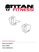 Titan Fitness Adjustable Bracket Conversion Kit for T-3 Lever Arms User manual