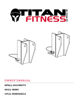 Titan Fitness Adjustable Bracket Conversion Kit for TITAN Lever Arms User manual