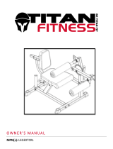 Titan Fitness Seated Leg Curl / Extension Machine User manual